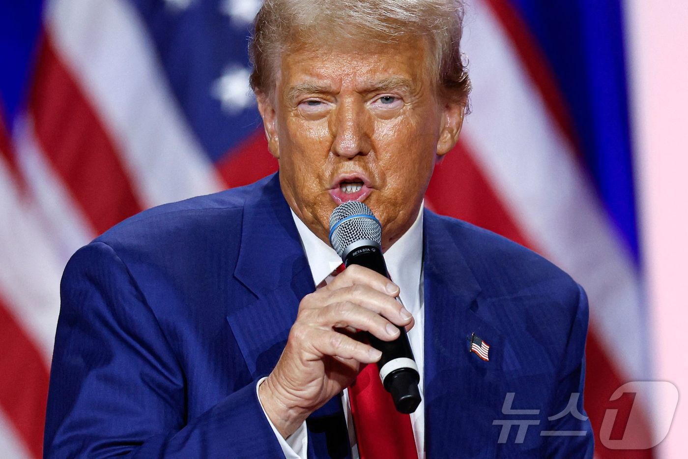 본문 이미지 - 미국 공화당 대통령 후보인 도널드 트럼프 전 대통령. 2024.08.30 ⓒ AFP=뉴스1 ⓒ News1 우동명 기자