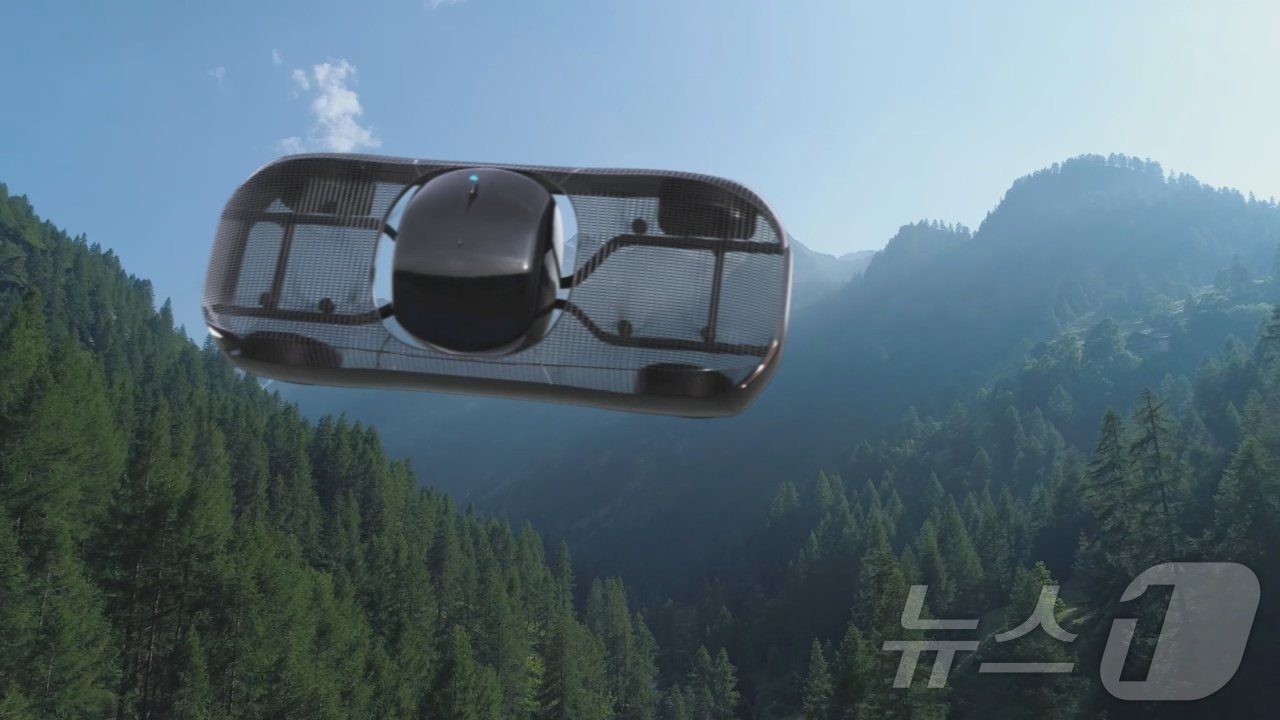 본문 이미지 - 알레프 에어로노틱스의 비행 자동차.(알레프 에어로노틱스 제공) ⓒ News1 한재준 기자