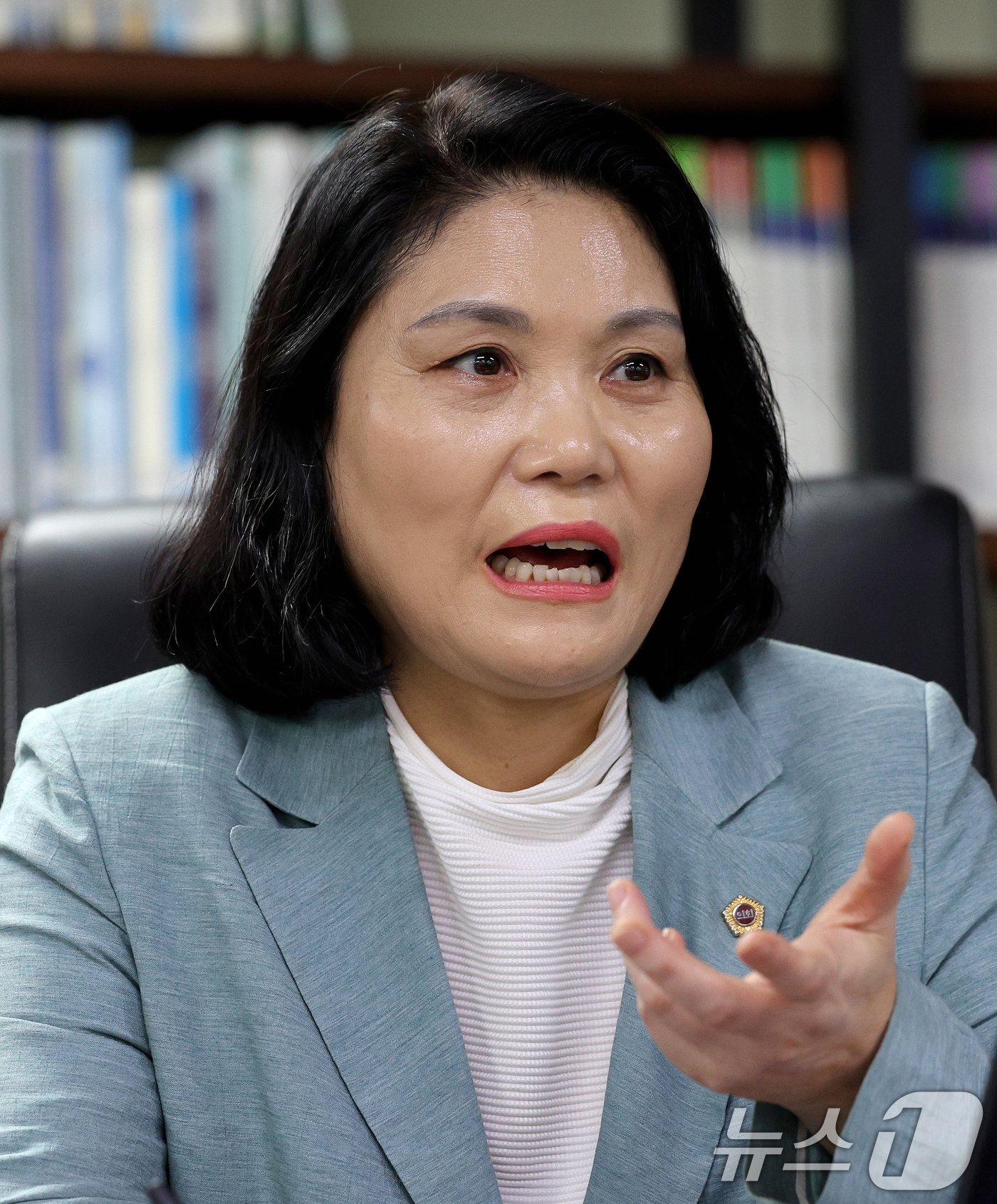 본문 이미지 - 박춘선 서울시의원이 5일 서울 중구 서울시의회 의원회관에서 뉴스1과 인터뷰하고 있다. 2024.8.5/뉴스1 ⓒ News1 장수영 기자