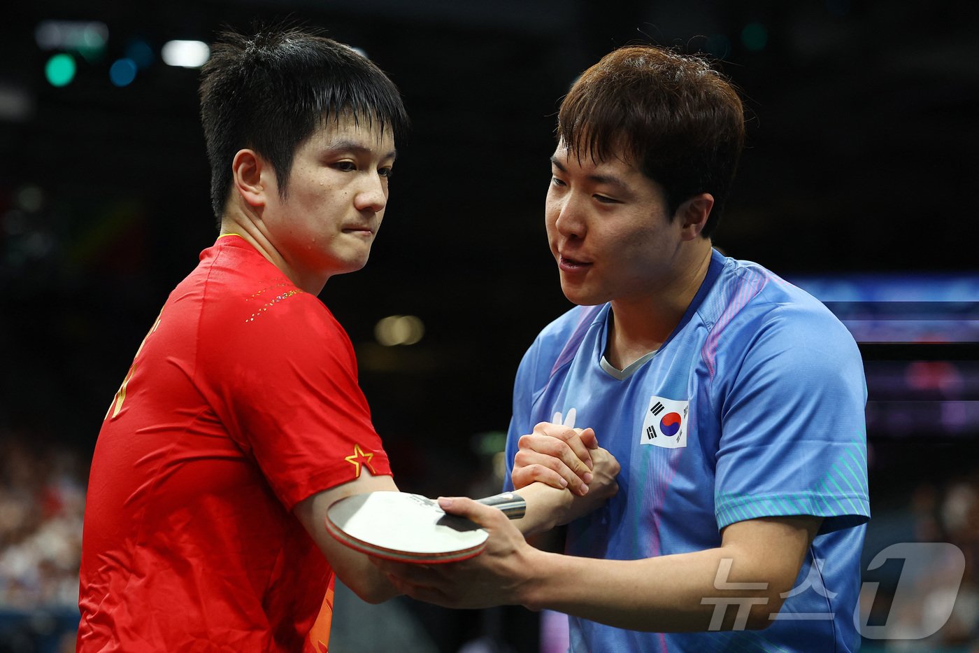 본문 이미지 - 한국 탁구대표팀의 장우진 ⓒ 로이터=뉴스1