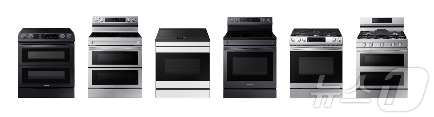 본문 이미지 - 북미 시장에서 판매 중인 삼성전자 전기·가스레인지 라인업.(삼성전자 제공)