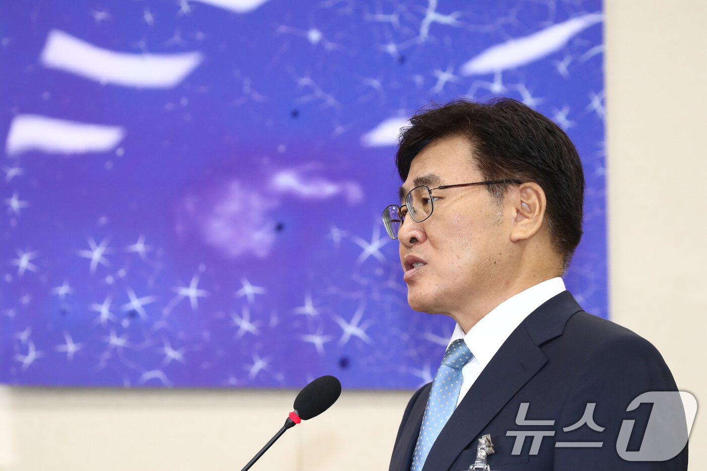 본문 이미지 - 유상임 과학기술정보통신부 장관 후보자가 8일 오전 서울 여의도 국회 과학기술정보방송통신위원회 전체회의장에서 열린 인사청문회에서 모두발언을 하고 있다. 2024.8.8/뉴스1 ⓒ News1 이광호 기자