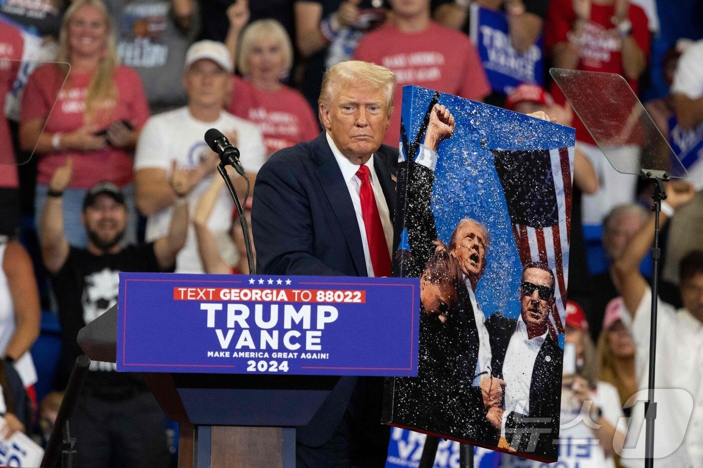 본문 이미지 - 유세중인 도널드 트럼프 전 미국 대통령 ⓒ AFP=뉴스1