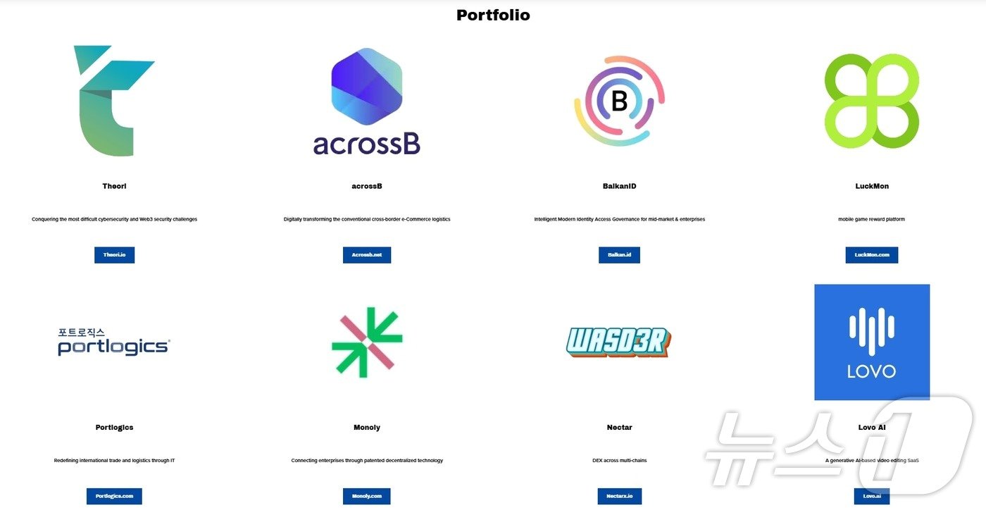 본문 이미지 - 아시아2G캐피탈이 투자한 주요 스타트업&#40;아시아2G캐피탈 홈페이지 갈무리&#41;