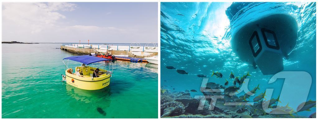 본문 이미지 - 펭귄오션레저의 주력 제품인 반잠수정 펭귄2.0(펭귄오션레저 제공)