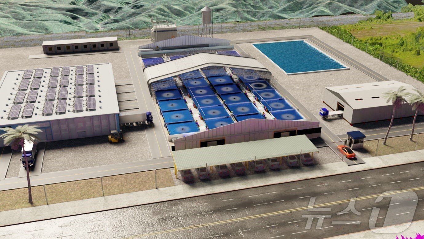 본문 이미지 - 에이디수산의 스마트 새우 양식장 조감도. (에이디수산 제공)