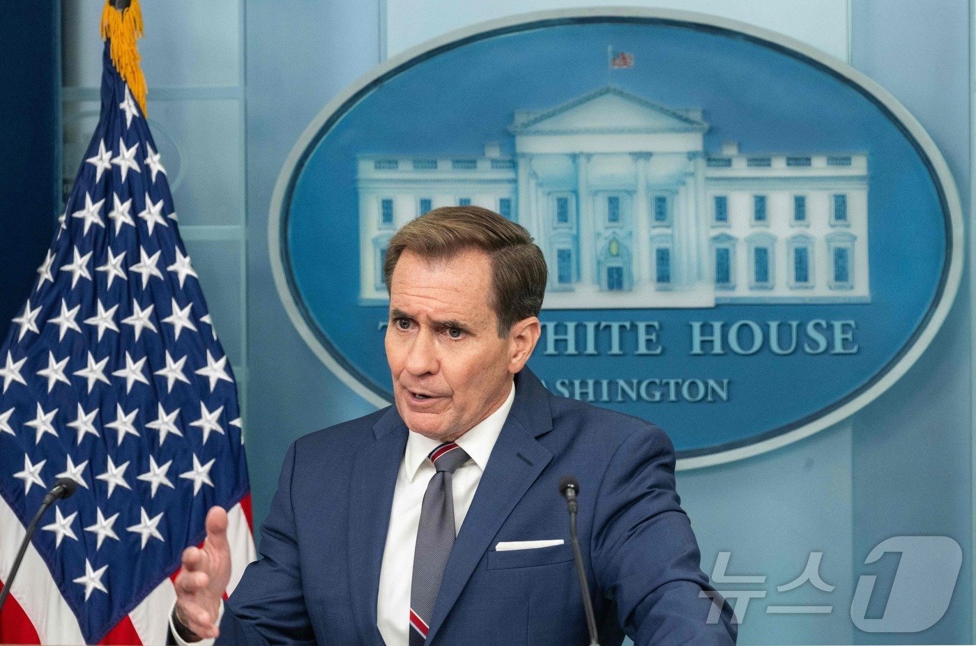 본문 이미지 - 존 커비 백악관 국가안보 소통보좌관 2024.9.10 ⓒ AFP=뉴스1 ⓒ News1 우동명 기자