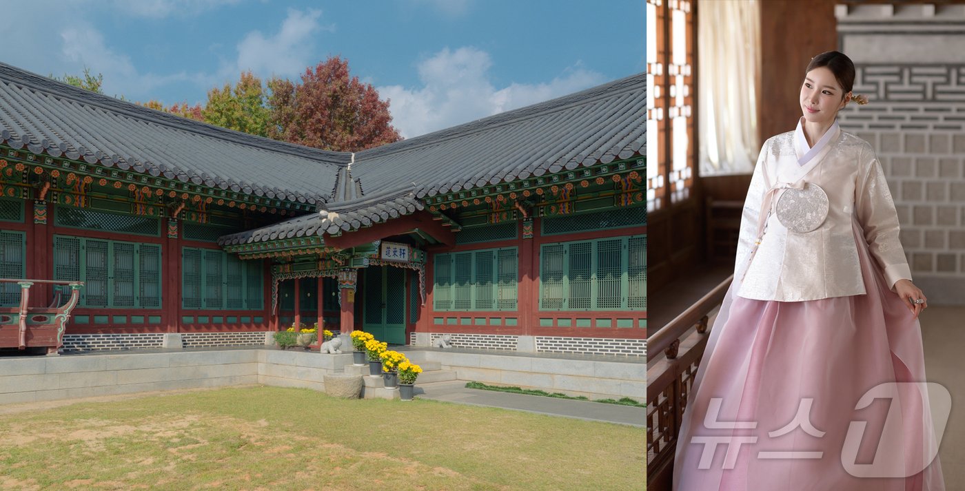 본문 이미지 - 메이필드호텔 봉래헌의 모습과 K-컬처 패키지가 제공하는 한복.(메이필드호텔 제공)