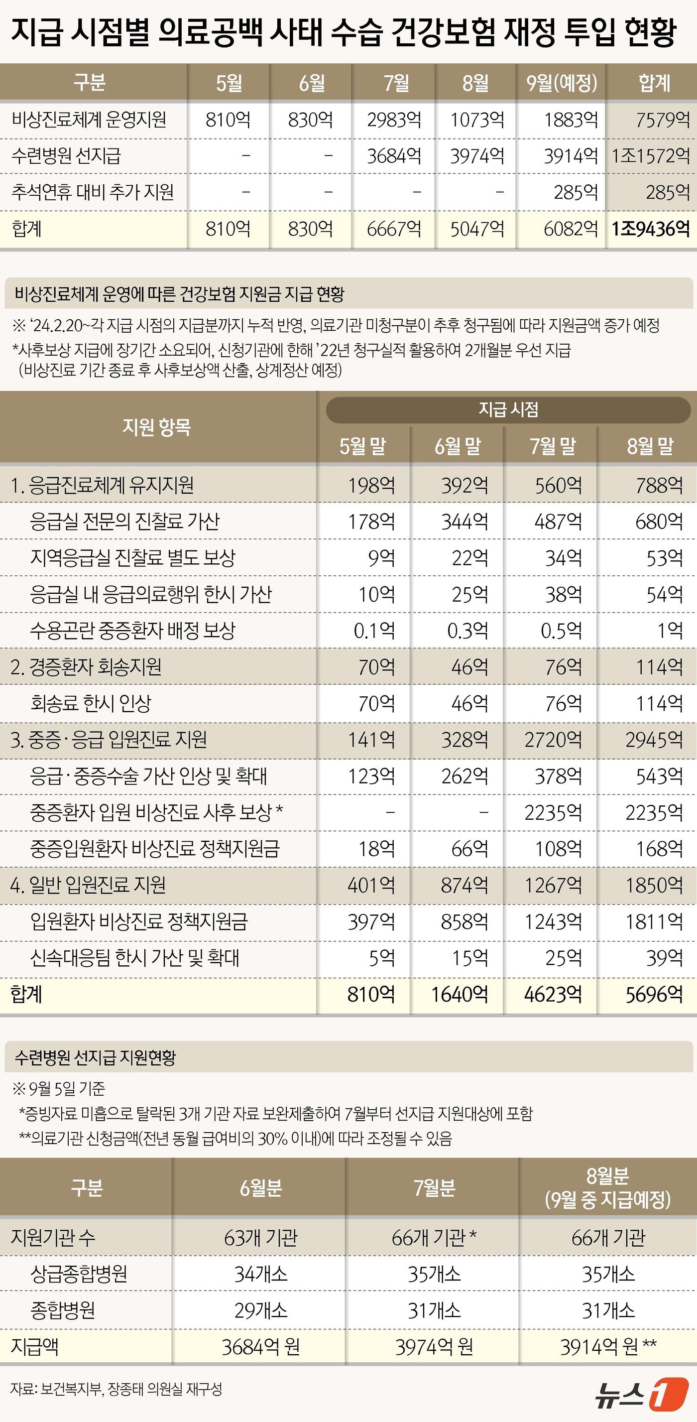 본문 이미지 - 사태 수습 건강보험 재정 투입 현황 ⓒ News1 윤주희 디자이너