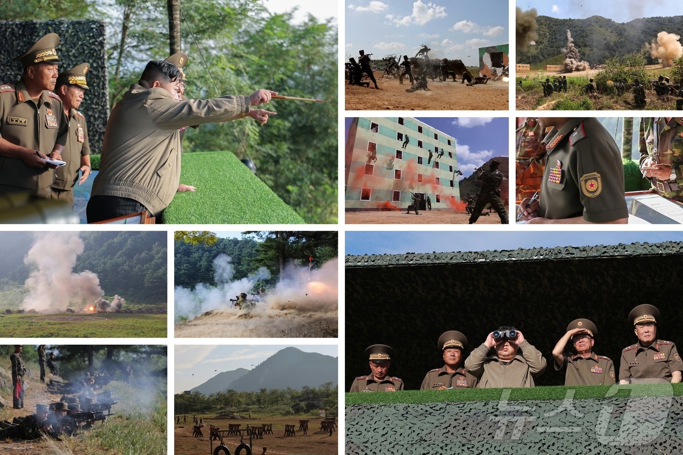 본문 이미지 - (평양 노동신문=뉴스1) = 김정은 북한 노동당 총비서가 조선인민군 특수작전무력훈련기지를 현지 시찰하는 모습. [국내에서만 사용가능. 재배포 금지. DB 금지. For Use Only in the Republic of Korea. Redistribution Prohibited] rodongphoto@news1.kr