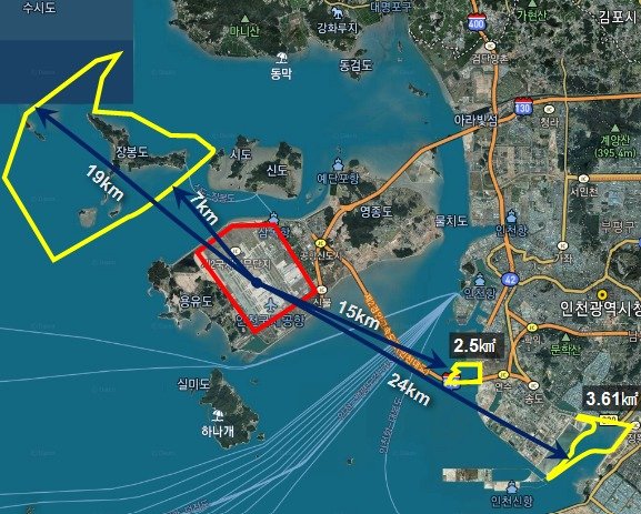 본문 이미지 - 인천국제공항 위치도. (수원시 제공) 2024.916/뉴스1 