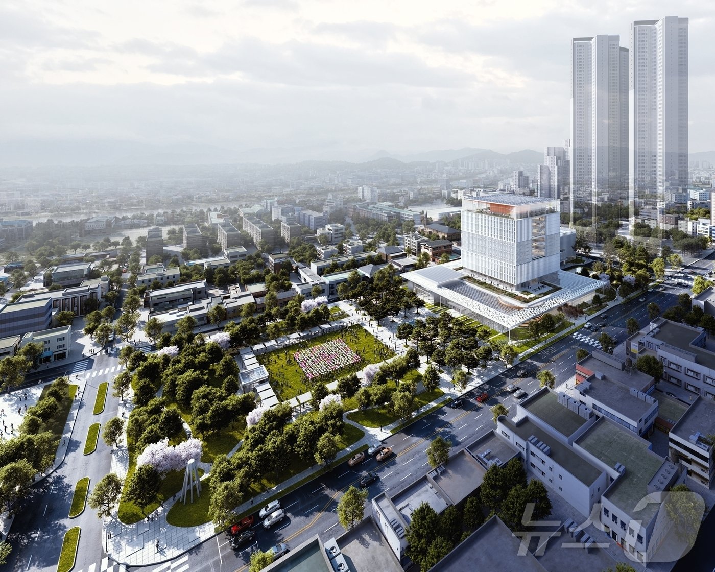 본문 이미지 - 충북 청주시 신청사 조감도.