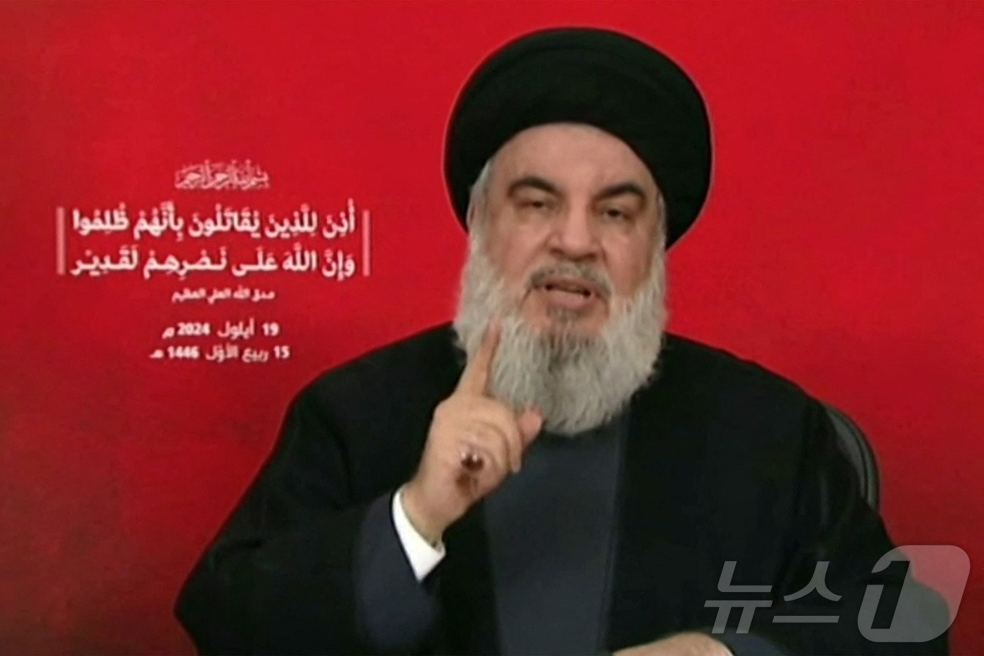 본문 이미지 - 레바논 무장정파 헤즈볼라 수장 하산 나스랄라. ⓒ AFP=뉴스1 ⓒ News1 우동명 기자