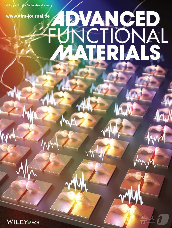 19일 발간된 세계적인 학문지 ‘Advanced Functional Materials&#40;IF=19&#41;’의 표지 모습.&#40;경희대 제공&#41;