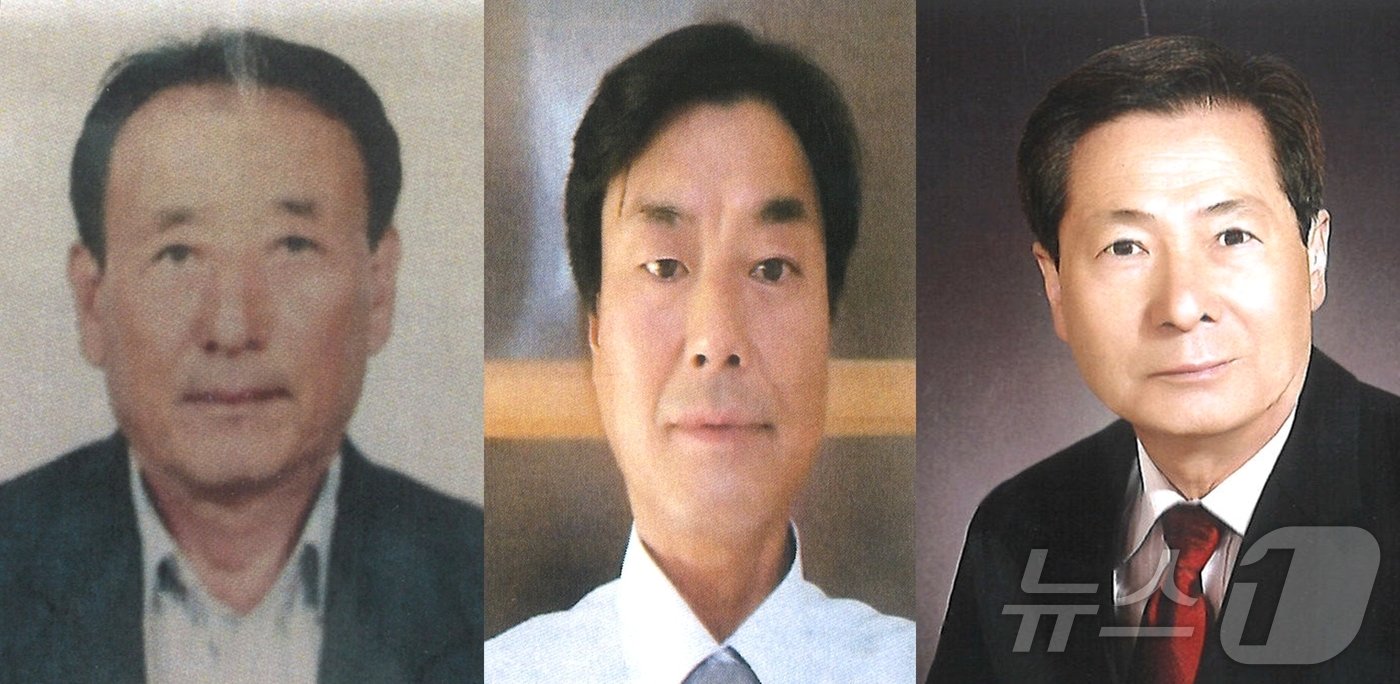 전북자치도 진안군민의장 수상자인 안병욱, 김성실, 정교관씨&#40;사진 왼쪽부터&#41;/뉴스1