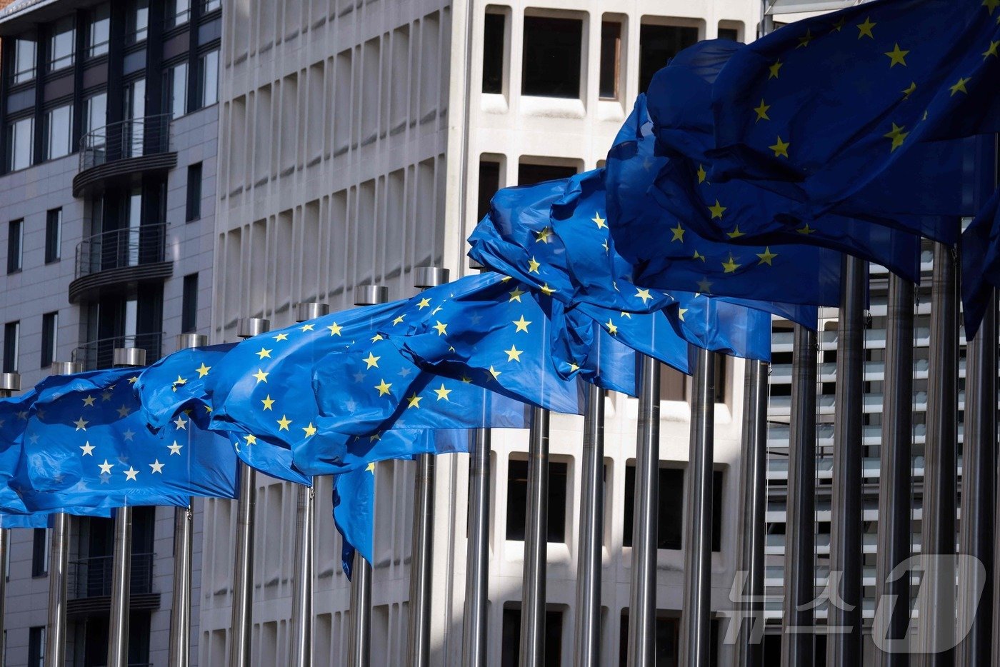 벨기에 브뤼셀에 위치한 유럽연합&#40;EU&#41; 집행위원회 본부 전경. 2024.04.12. ⓒ AFP=뉴스1 ⓒ News1 김성식 기자