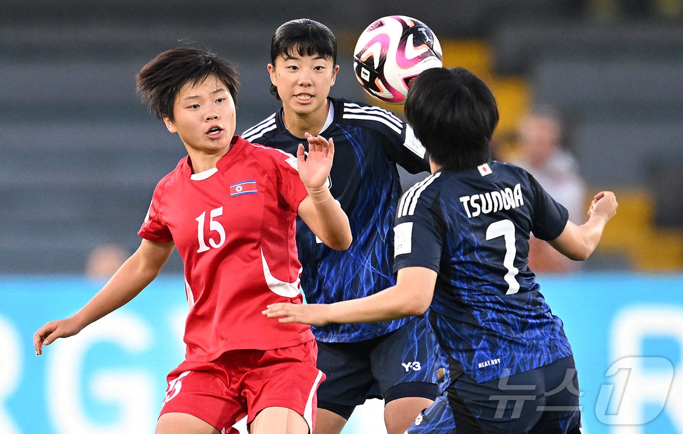 U20 여자 월드컵 최우수 선수로 선정된 북한의 최일선. ⓒ AFP=뉴스1