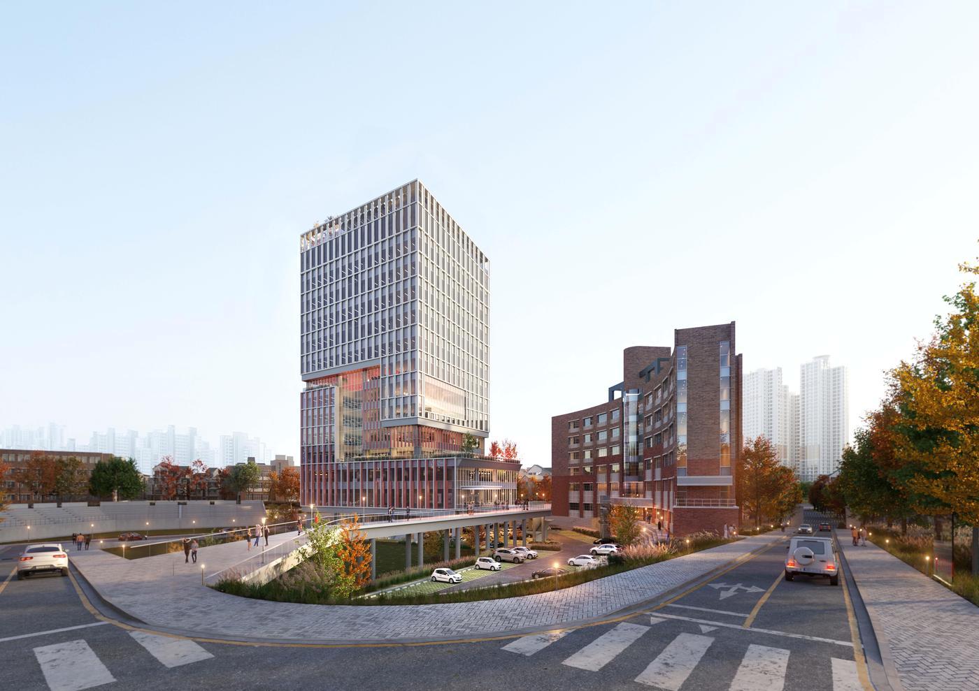 본문 이미지 - 경북대 캠퍼스혁신파크 산학연혁신허브동 조감도./LH 제공