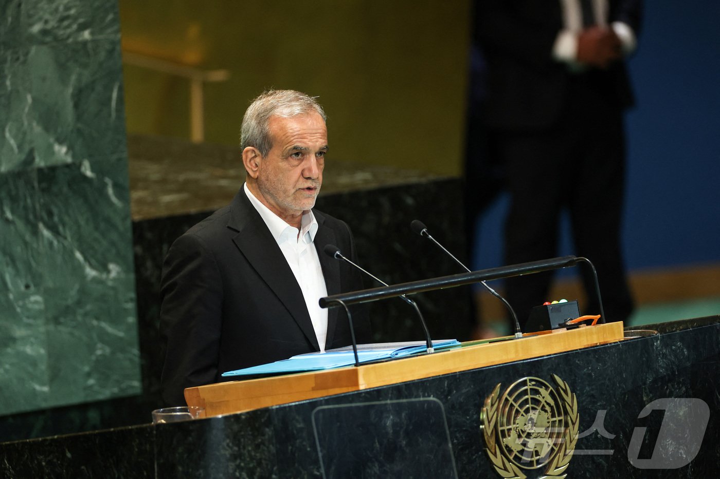 본문 이미지 - 마수드 페제시키안 이란 대통령. ⓒ 로이터=뉴스1 ⓒ News1 정지윤 기자