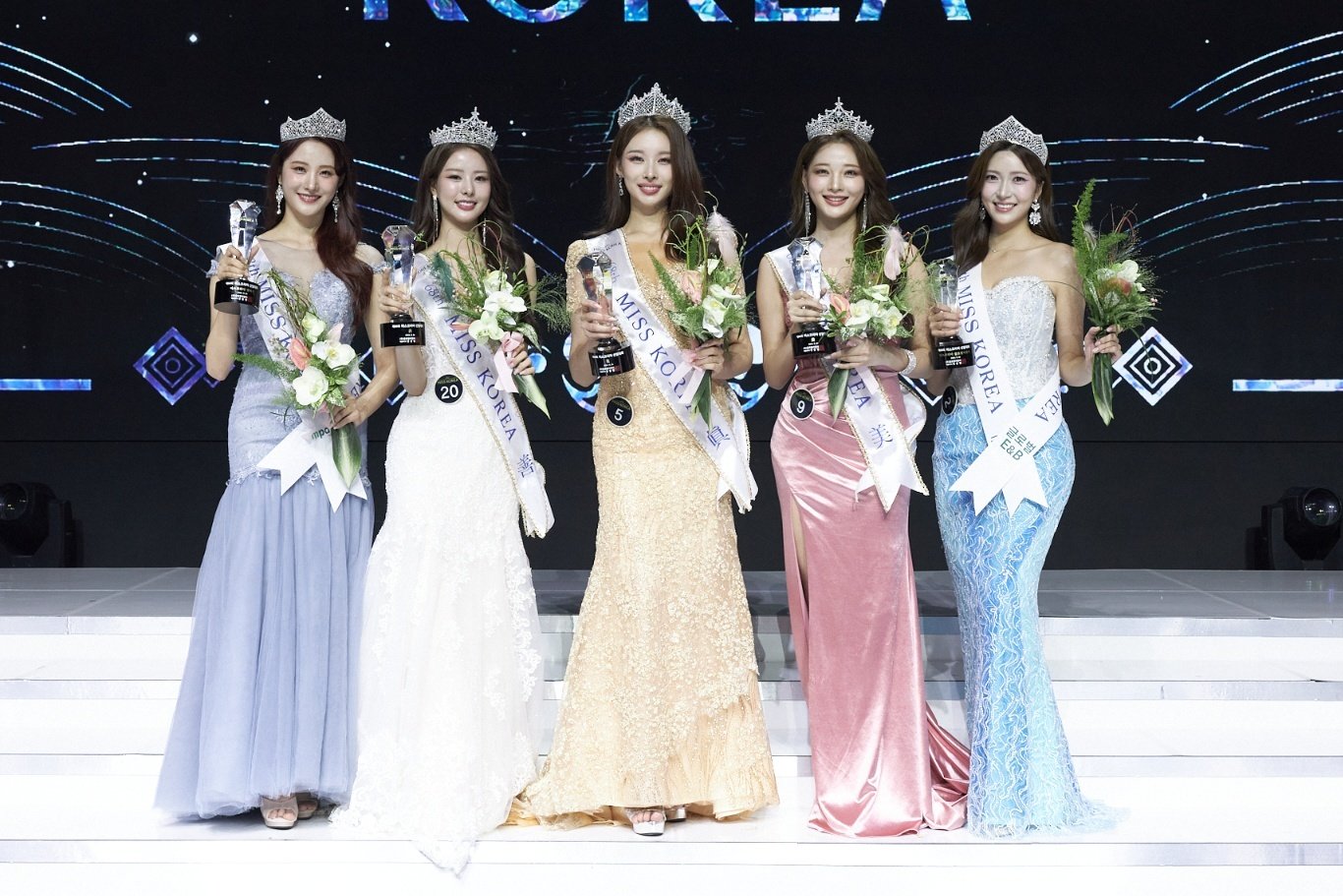 본문 이미지 - (왼쪽부터) '엠파크 상' 이재원, '선(善)' 박희선, '진(眞)' 김채원, '미(美)' 윤하영, '글로벌이앤비 상' 박나현 / 사진제공=글로벌이앤비