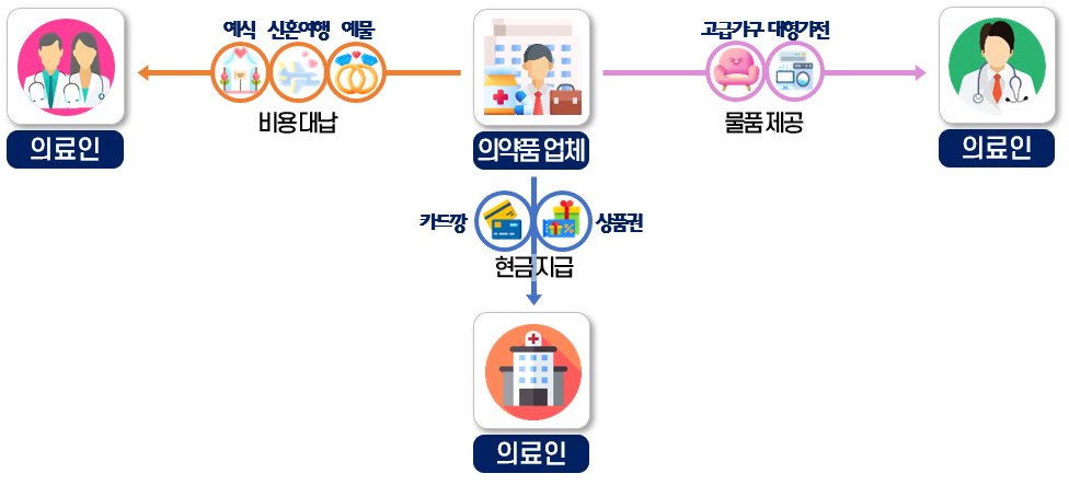 의료인 불법 리베이트 제공 사례&#40;국세청 제공&#41;. 2024.9.25/뉴스1