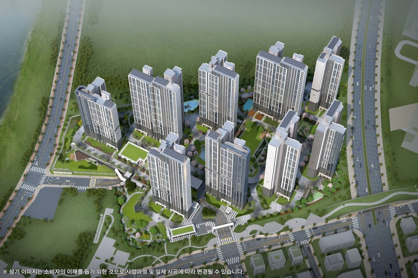 본문 이미지 - 더샵 탕정인피니티시티 3차 조감도./포스코이앤씨 제공