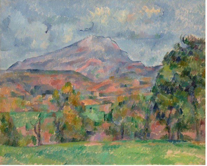 본문 이미지 -  폴 세잔 &#40;1839-1906&#41; 라 몽타뉴 생트 빅투아르&#40;La montagne Sainte-Victoire&#41;. CHRISTIE&#39;S IMAGES LTD. 2022. 