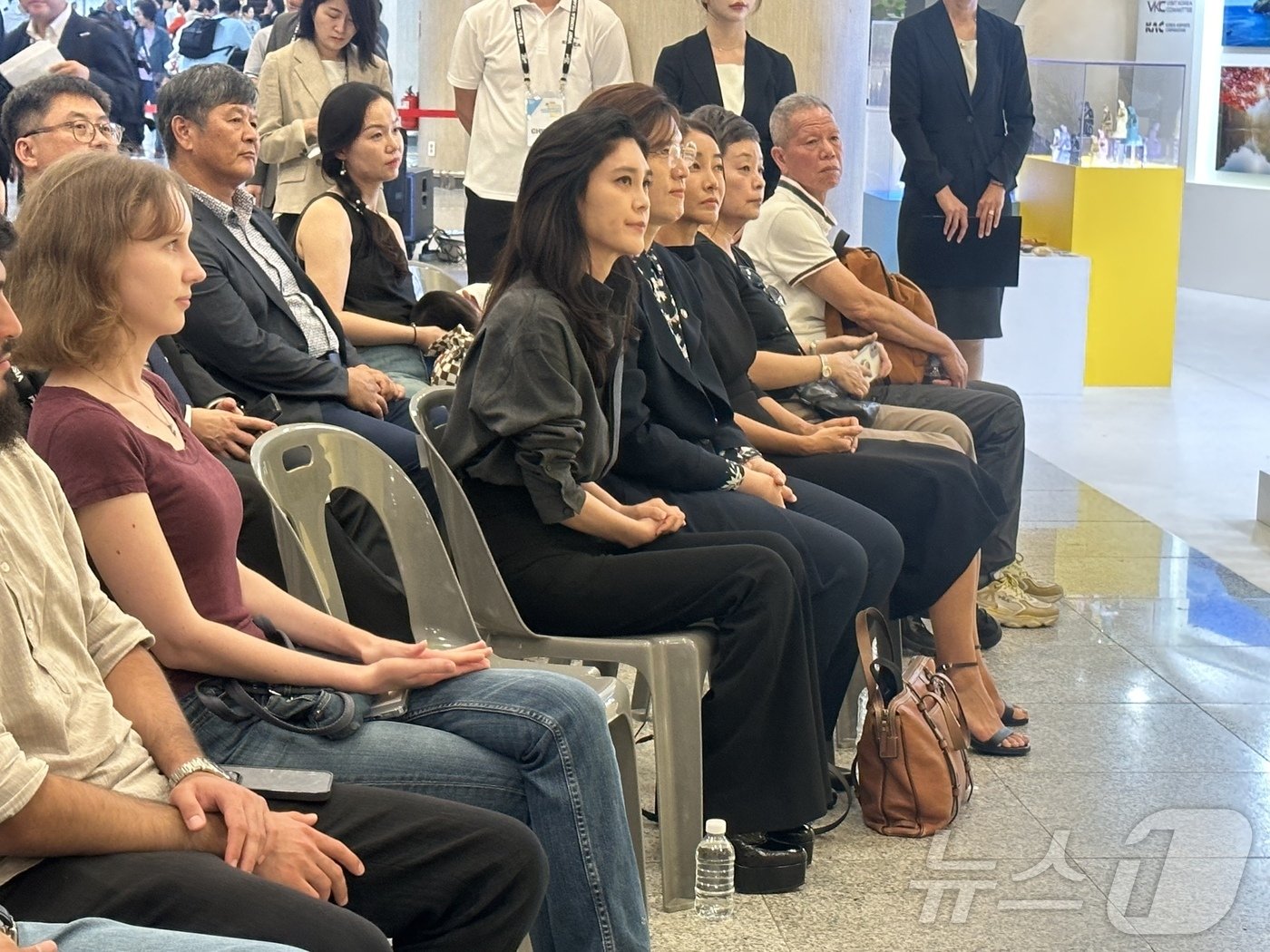 본문 이미지 - 2024 한국방문의 해 계기 하반기 환영주간 개막식에 참석한 이부진 방문위 위원장과 장미란 문체부 차관ⓒ News1 윤슬빈 기자