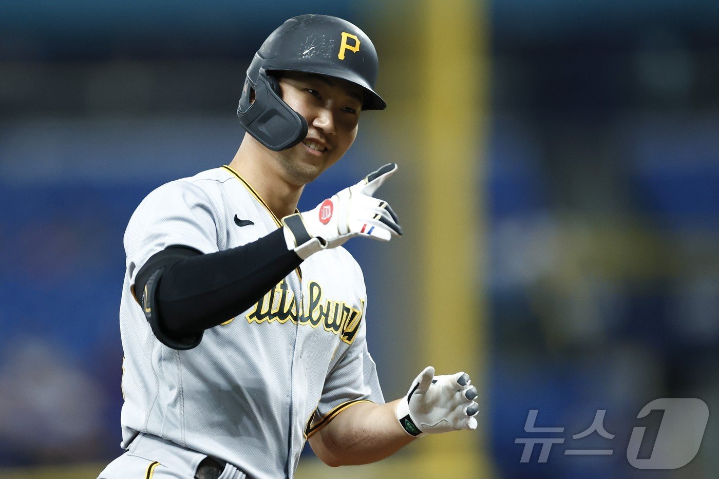 본문 이미지 - 피츠버그에서 활약했던 박효준. ⓒ AFP=뉴스1