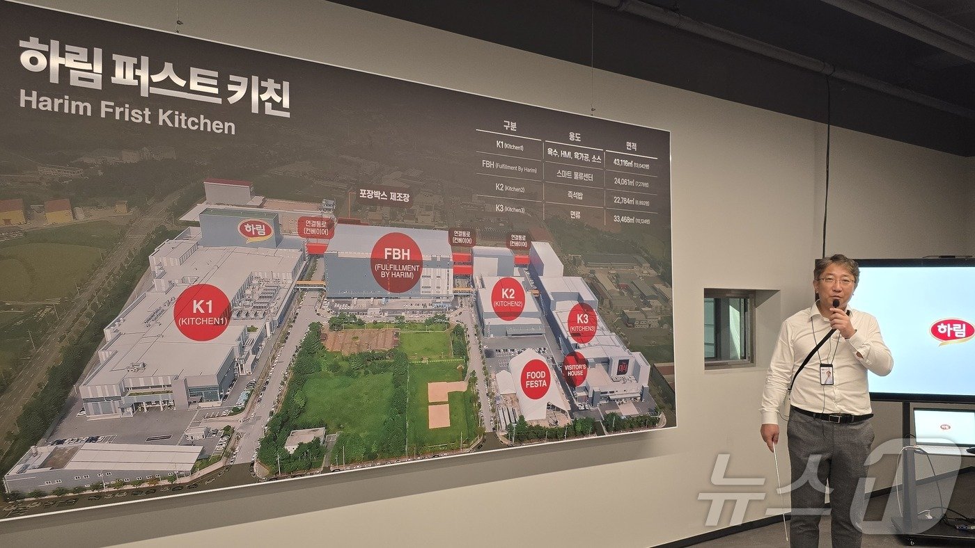 본문 이미지 - 스마트물류센터가 포함된 하림 퍼스트키친 조감도. 2024.9.26/뉴스1 ⓒ News1 서미선 기자