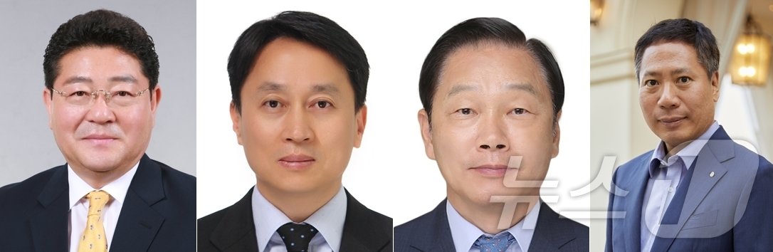 본문 이미지 - 정길영 광주홍익여행사 대표이사&#40;왼쪽부터&#41;, 정병섭 대한항공 상무, 길기연 서울관광재단 대표이사, 민경혁 남이섬 대표이사&#40;문체부 제공&#41;