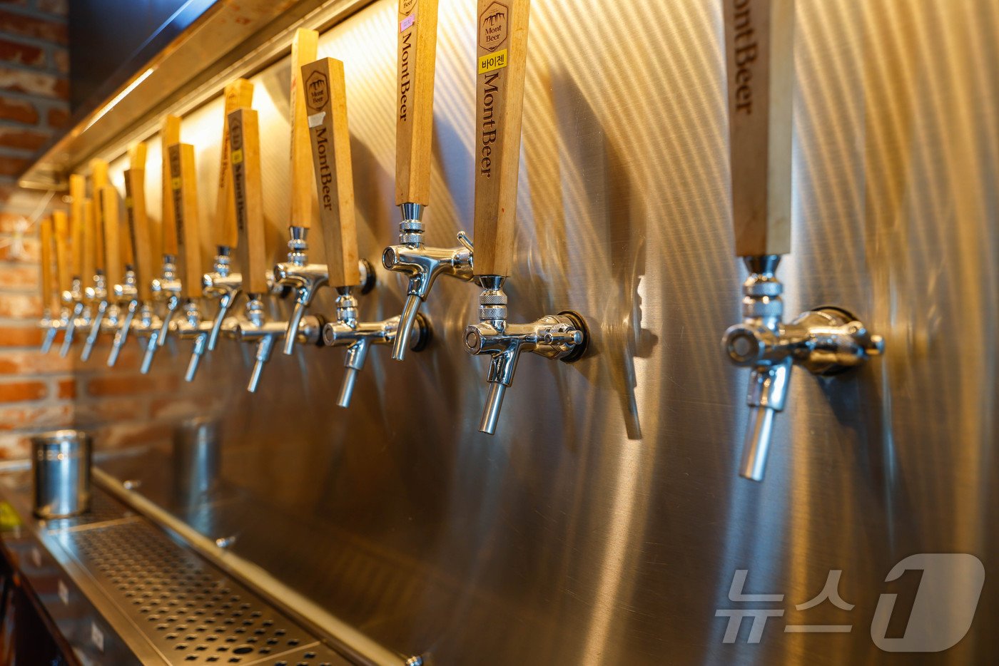 본문 이미지 - 몽트비어 비어 바에서는 갓 제조된 신선한 맥주를 맛볼 수 있다&#40;한국관광공사 제공&#41;