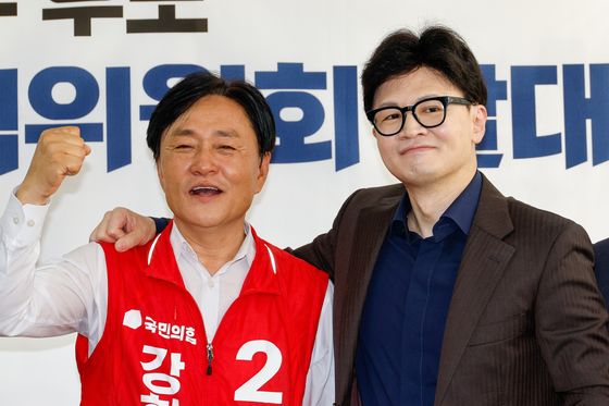 어제는 부산, 오늘은 강화…한동훈, 재보선 텃밭 수성 총력전