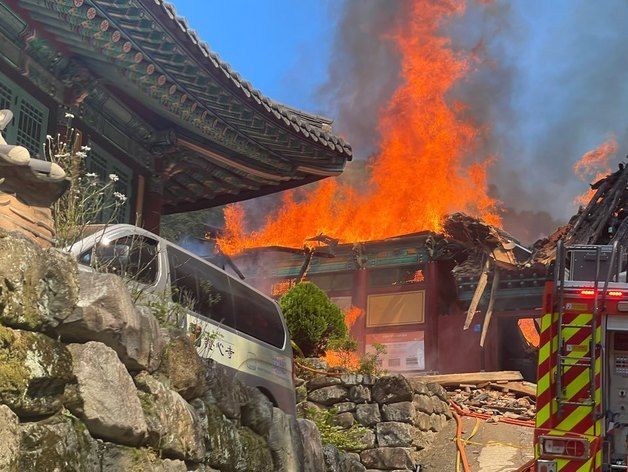 광주 증심사 화재…무등산 입산·중머리재~당산나무길 통제