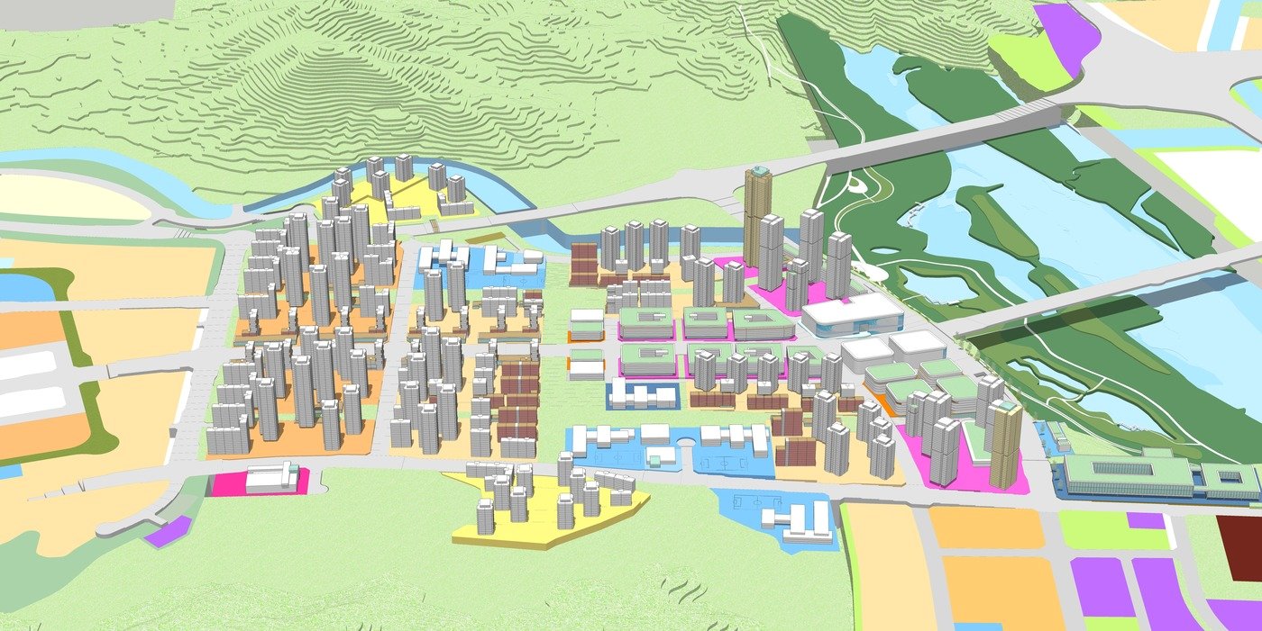 본문 이미지 - 누리동 남쪽 조감도.(행복중심 복합도시건설청 제공)