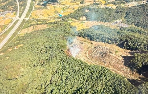 남원 시루봉 8부 능선서 산불 재발…1시간 30분만에 진화(종합)