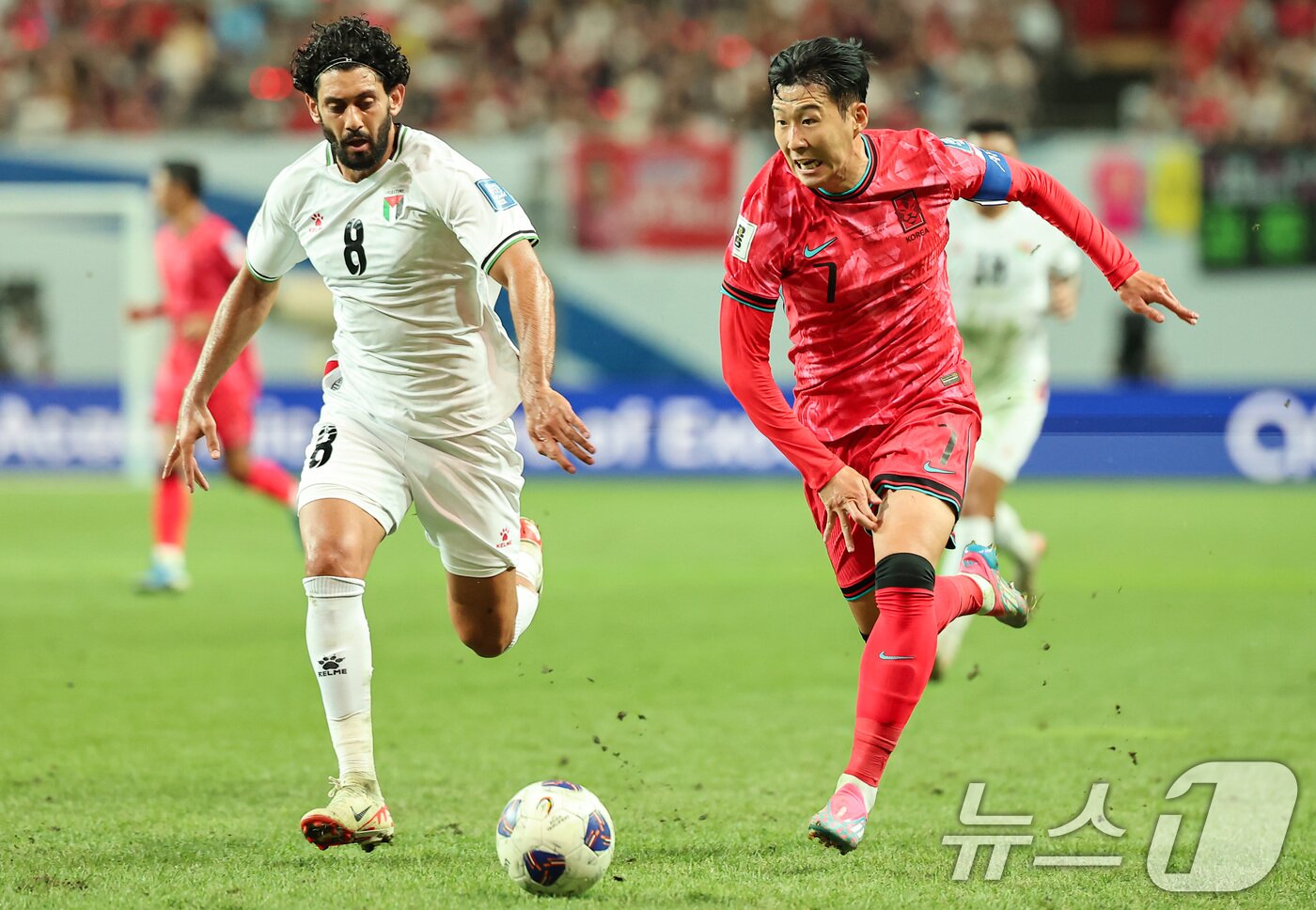 Son Heung-min breaks through against Palestine. 2024.9.5/News1 ⓒ News1 Reporter Kim Do-woo