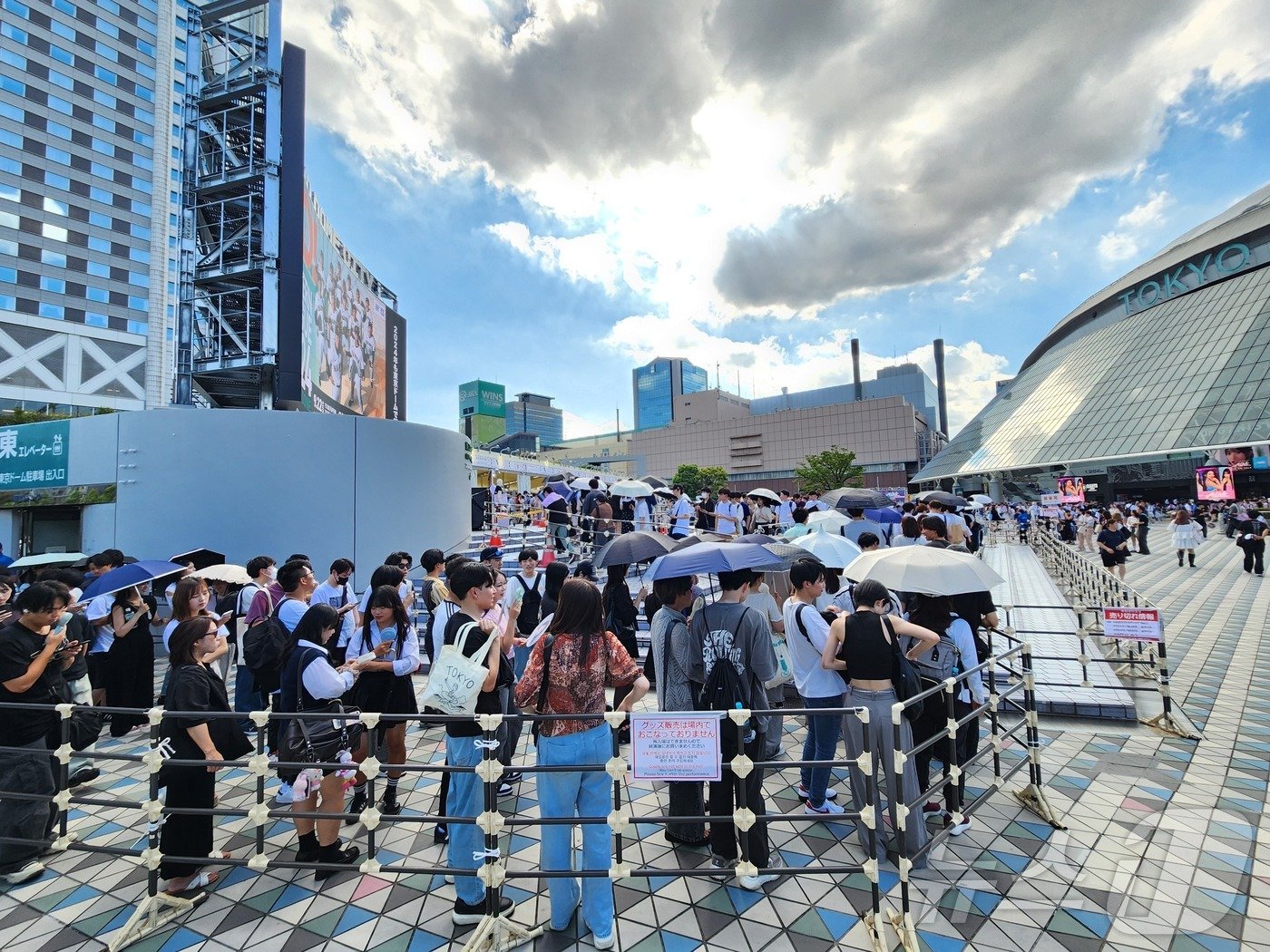 본문 이미지 - 지난 5일 일본 도쿄돔을 찾은 아이브의 팬들 ⓒ 뉴스1 안태현 기자