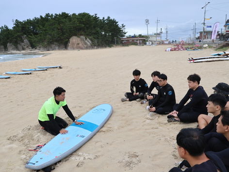 속초해경 서프보드 구조훈련