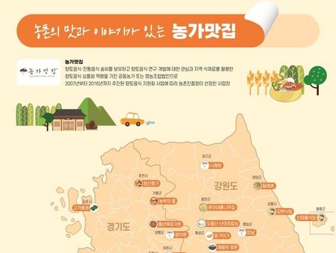 "전국 농가 맛집 여기 다 있다"…기차역에 농촌 관광지도 배포