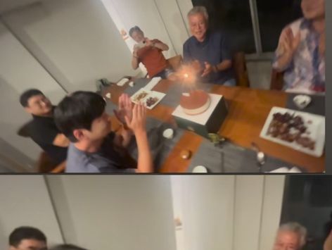 이쯤해야 찐측근…문재인-김정숙, 탁현민 생일 맞아 "사랑하는…" 박수치고 노래