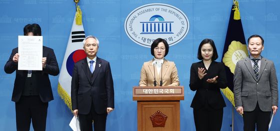 계엄 당시 수방사 TF 투입 의혹 관련 기자회견 하는 野