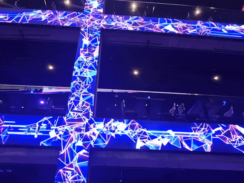 본문 이미지 - 미국 라스베이거스 초대형 복합문화공간 '아토믹 골프' 매장 내 설치된 LG전자 상업용 디스플레이. 2025.1.9/뉴스1 ⓒ 뉴스1 박주평 기자