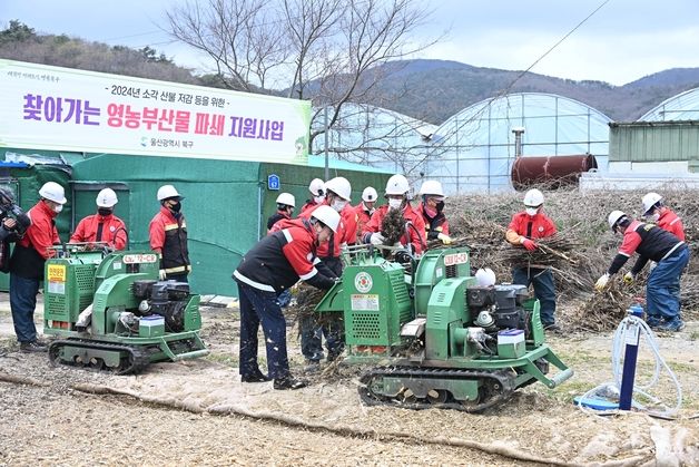 울산 북구, '찾아가는 영농부산물 파쇄지원 서비스' 31일까지 운영