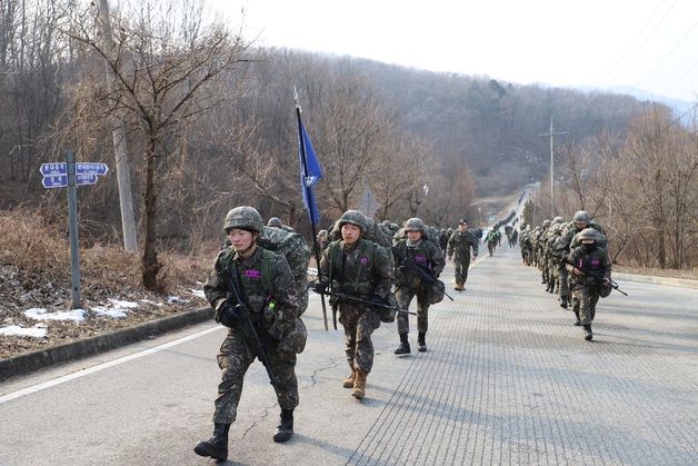 육군학군사관 65기 예비후보생, 첫 기초군사훈련 '구슬땀'