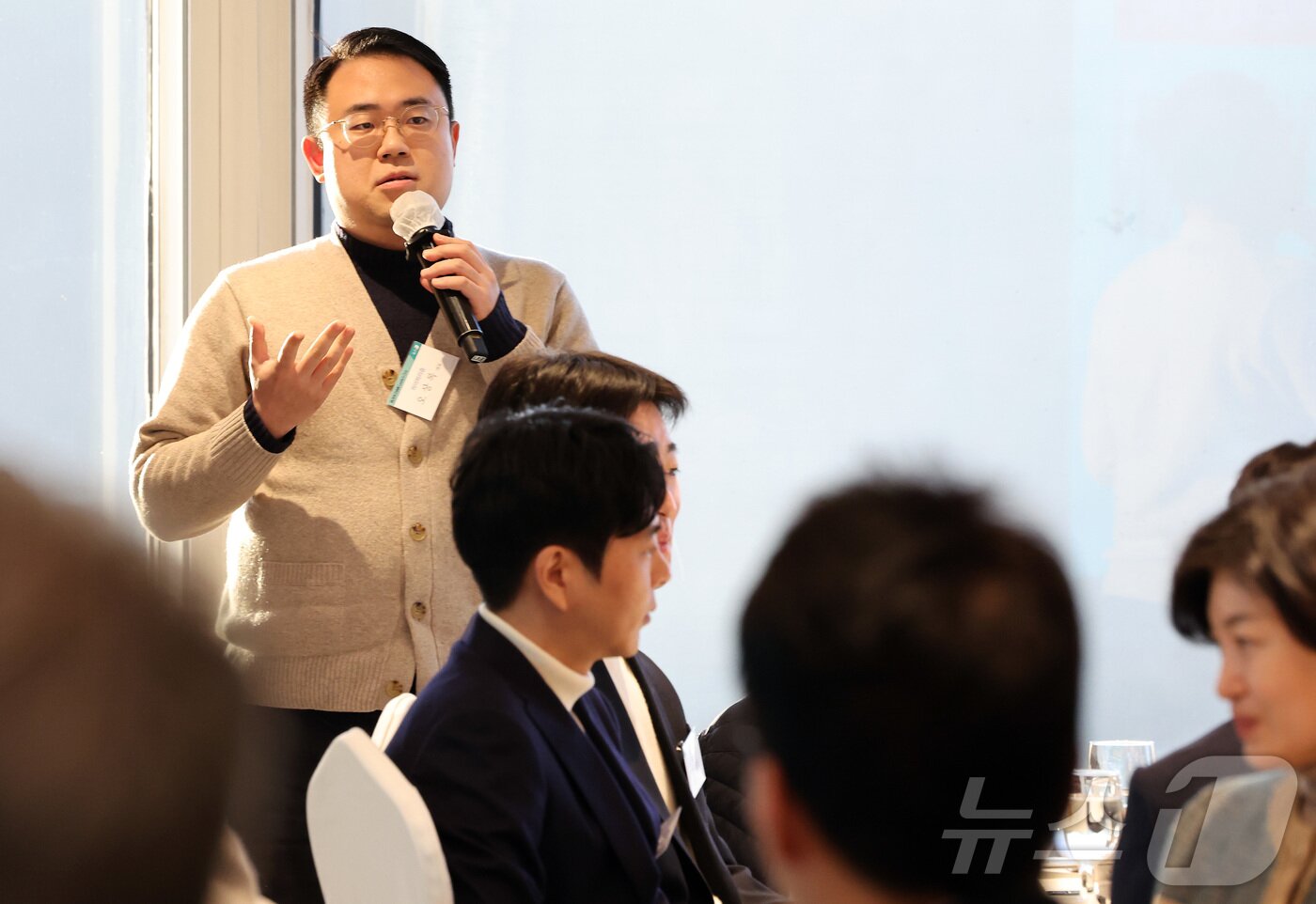 본문 이미지 - 오상록 하이퍼리즘 대표가 15일 오전 서울 중구 롯데호텔에서 열린 제7회 뉴스1 블록체인 리더스클럽에서 자유 발표를 하고 있다. 2025.1.15/뉴스1 ⓒ News1 이동해 기자
