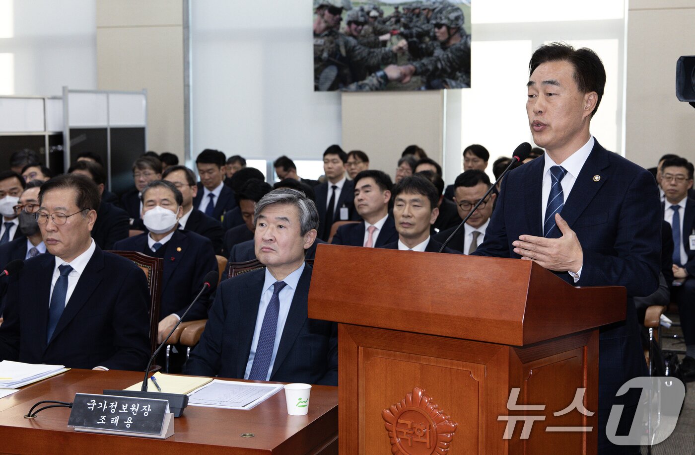 본문 이미지 - 허석곤 소방청장이 서울 여의도 국회에서 열린 윤석열 정부의 비상계엄 선포를 통한 내란 혐의 진상규명 국정조사특별위원회 제4차 전체회의에서 의원 질의에 답변하고 있다. 2025.1.15/뉴스1 ⓒ News1 이재명 기자