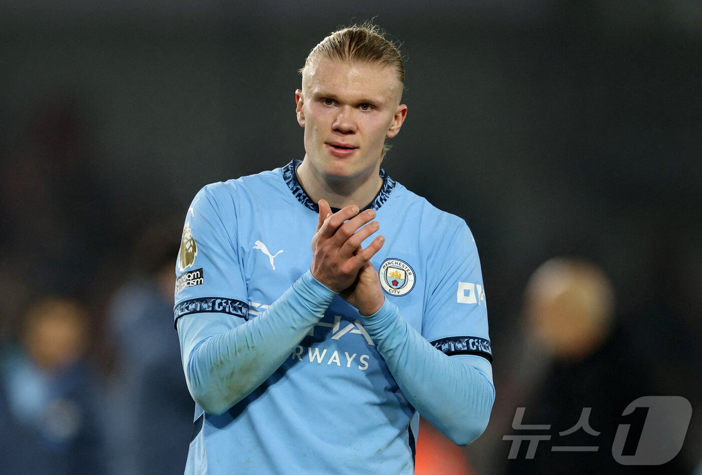 본문 이미지 - 맨체스터 시티 공격수 엘링 홀란드는 EPL 통산 87경기에서 79골을 기록 중이다. ⓒ 로이터=뉴스1