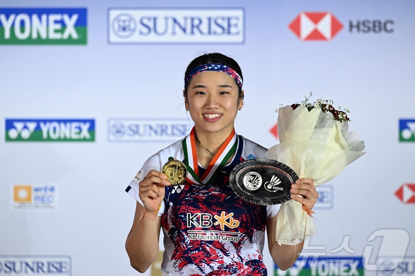 본문 이미지 - 여자 배드민턴 세계랭킹 1위인 안세영이 인도오픈에서 우승했다. ⓒ AFP=뉴스1