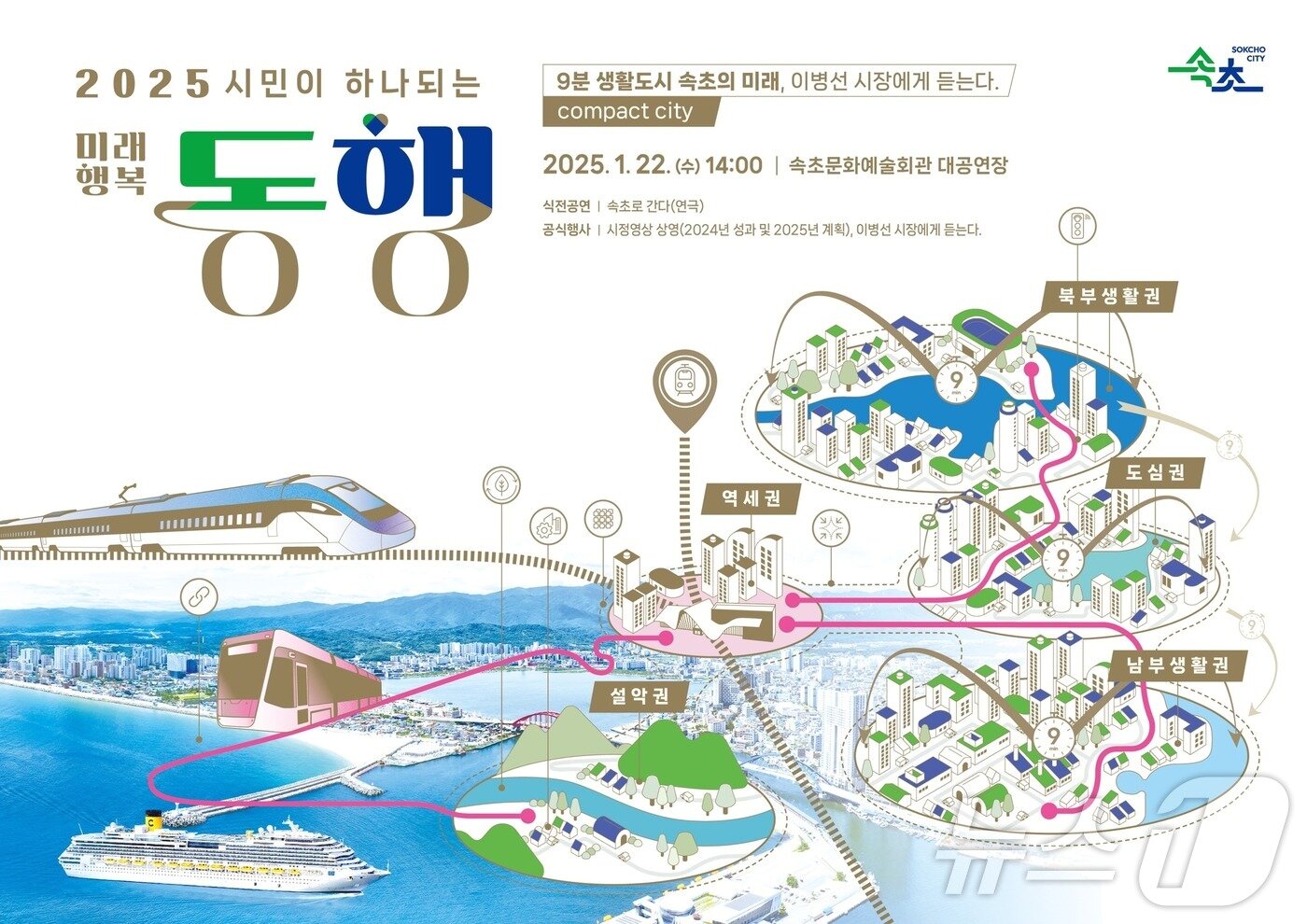 본문 이미지 - 속초시 시정보고회 홍보물.(속초시 제공) 2025.1.20/뉴스1